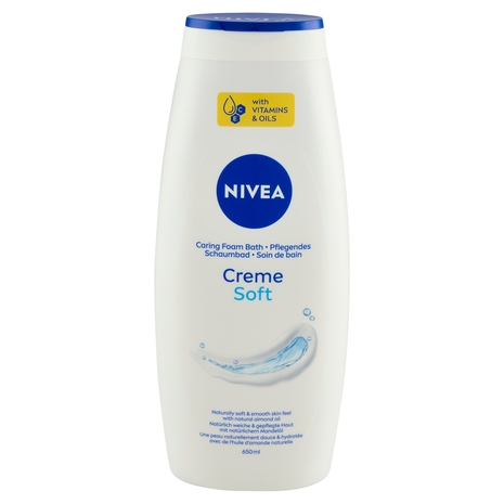 Nivea Creme Soft Caring Foam Bath 650 ml